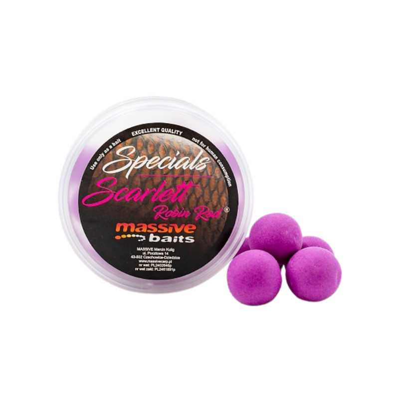 KULKI MASSIVE BAITS POP UPS SCARLETT ROBIN RED 18