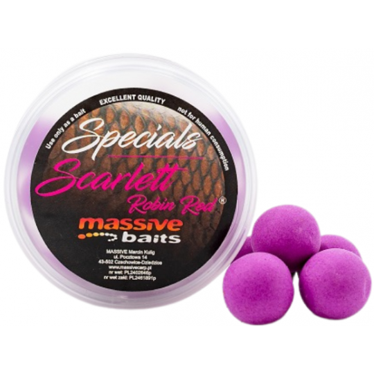 KULKI MASSIVE BAITS POP UPS SCARLETT ROBIN RED 18