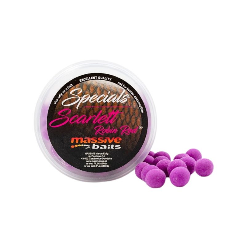 KULKI MASSIVE BAITS POP UPS SCARLETT ROBIN RED 11