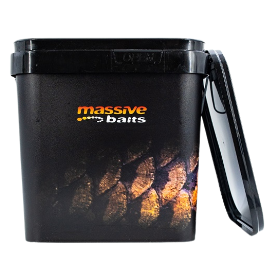 WIADRO MASSIVE BAITS CZARNE 17L POJEMNIK NA ZANĘTE