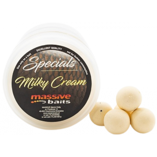 KULKI MASSIVE BAITS POP UPS MILKY CREAM 18mm 200ml