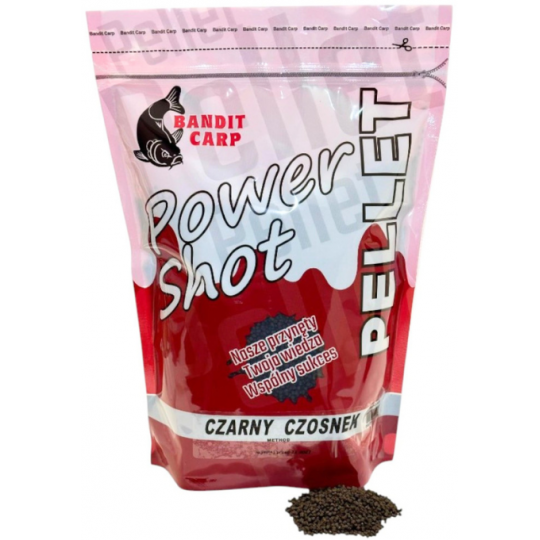 PELLET BANDIT CARP POWER SHOT 2mm CZARNY CZOSNEK
