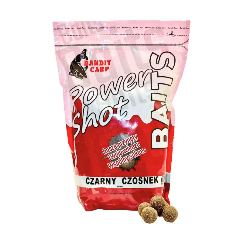 KULKI BANDIT POWER SHOT 1kg 18mm CZARNY CZOSNEK