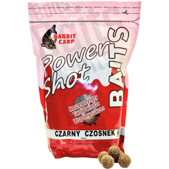 KULKI BANDIT POWER SHOT 1kg 18mm CZARNY CZOSNEK