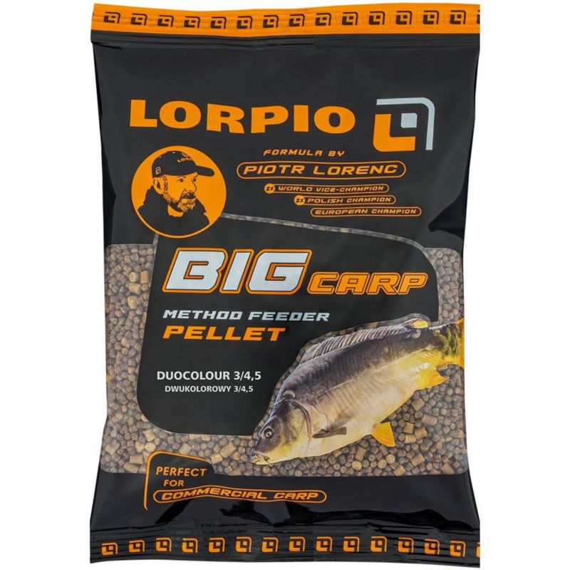 PELLET LORPIO BIG CARP DUOCOLOUR 3/4,5mm 700g NEW