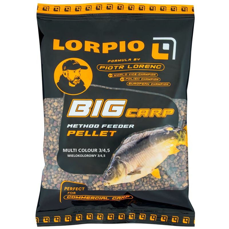 PELLET LORPIO BIG CARP MULTICOLOR 3/4,5mm 700g NEW