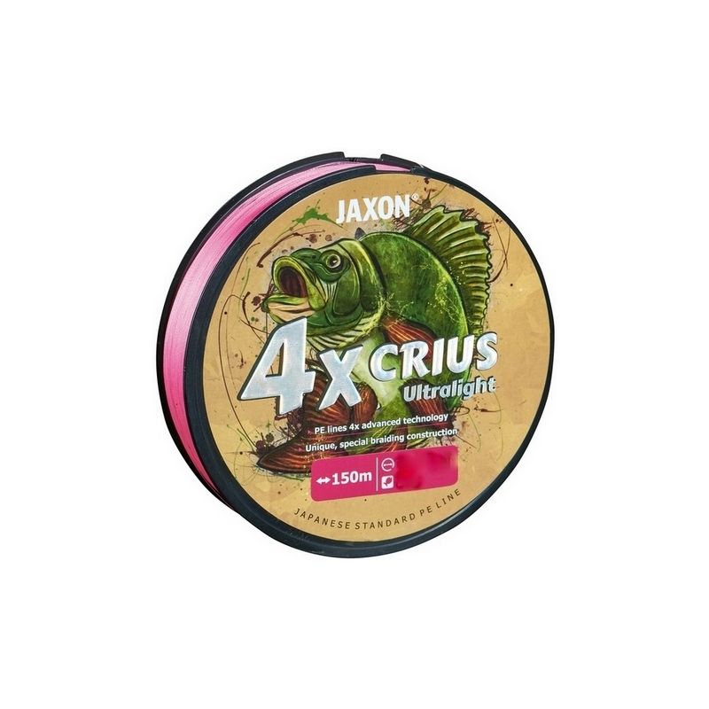 PLECIONKA JAXON CRIUS 4X ULTRALIGHT PINK 0,06 150m
