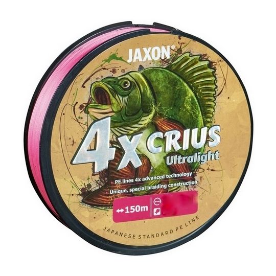 PLECIONKA JAXON CRIUS 4X ULTRALIGHT PINK 0,06 150m