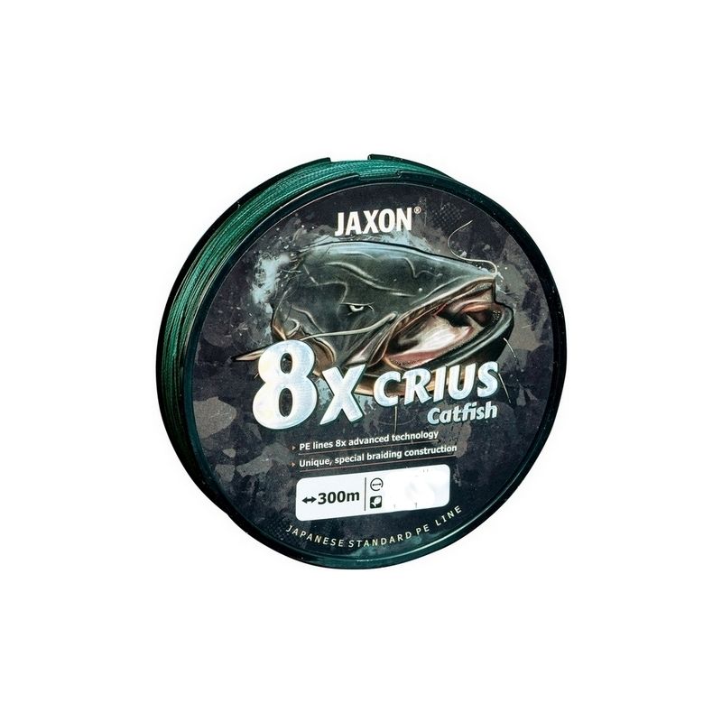 PLECIONKA JAXON CRIUS 8X CATFISH GREEN 0,40mm 300m