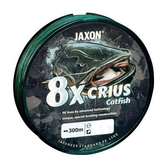 PLECIONKA JAXON CRIUS 8X CATFISH GREEN 0,40mm 300m
