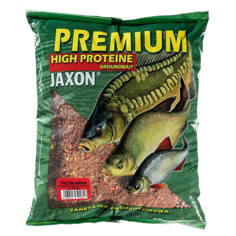ZANĘTA JAXON PREMIUM TRUSKAWKA 2,5kg WYSOKOPROTEIN