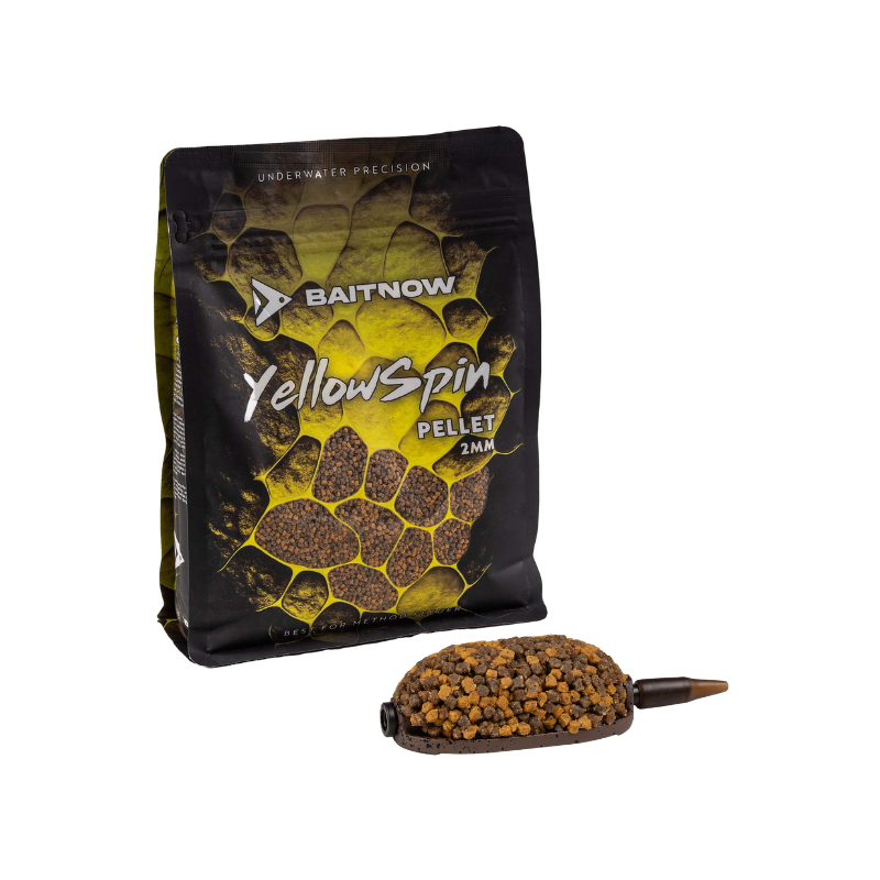 PELLET BAITNOW METHOD FEEDER YELLOW SPIN 2mm 800g