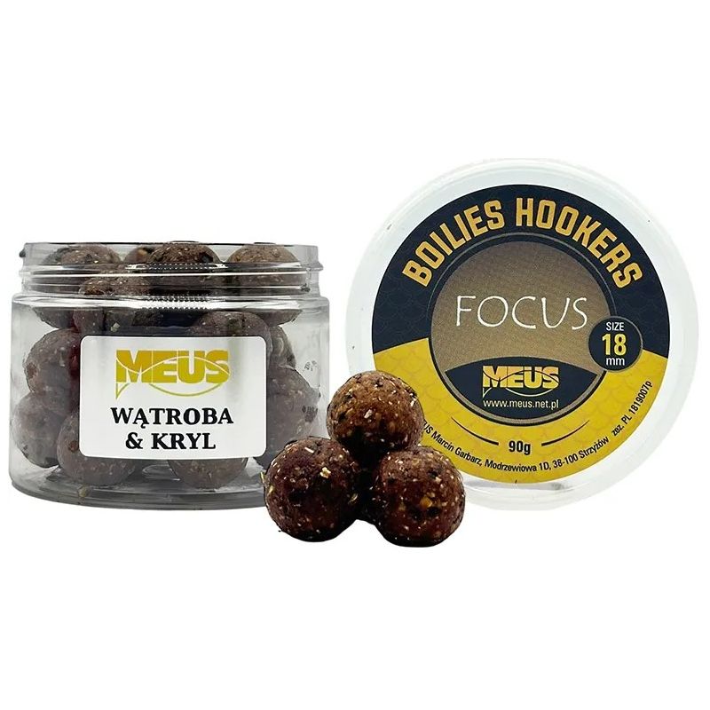 KULKI MEUS HAKOWE FOCUS 90g 18mm WĄTROBA KRYL
