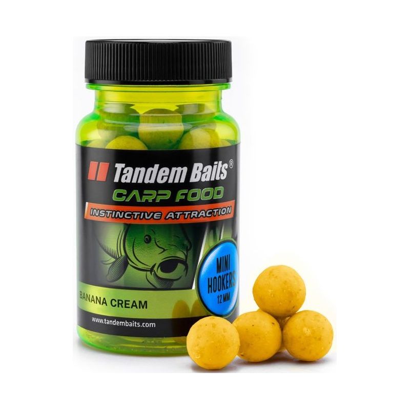 KULKI TANDEM BAITS MINI HOOKERS 12mm BANANOWY KREM