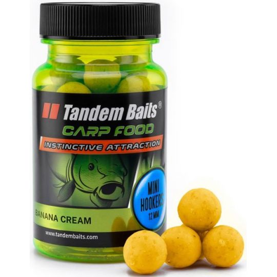 KULKI TANDEM BAITS MINI HOOKERS 12mm BANANOWY KREM