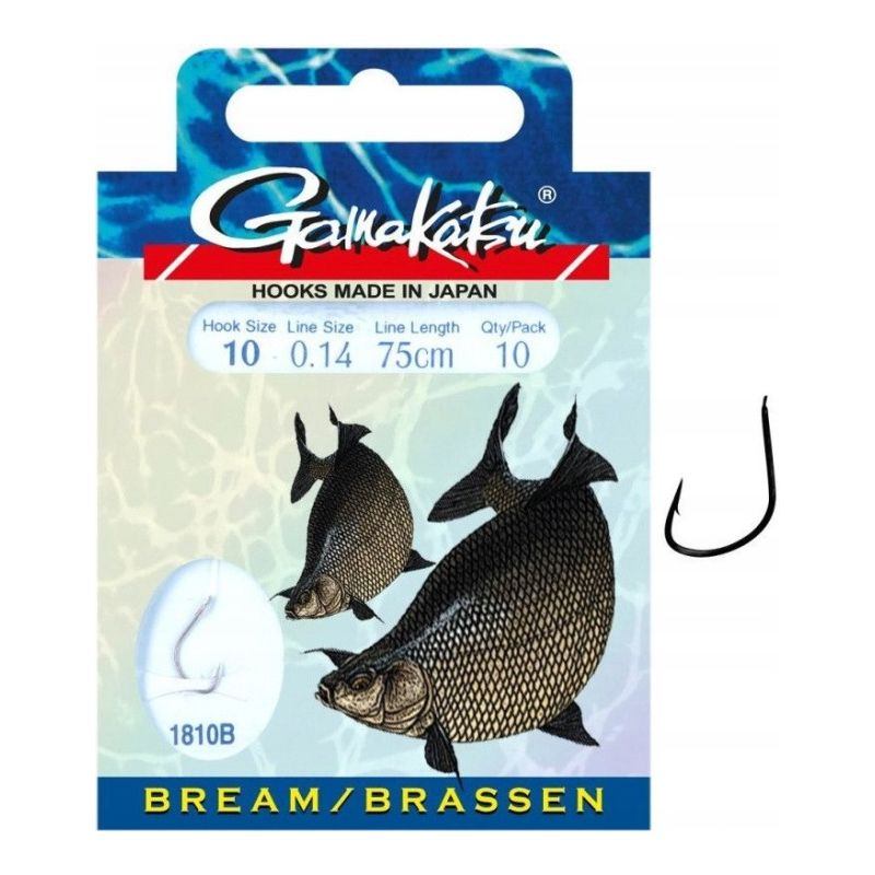 HACZYKI WIĄZANE GAMAKATSU BREAM 1810B 16 0.12mm 75