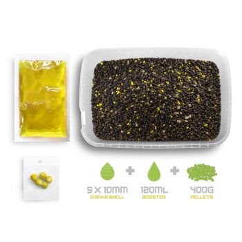 PELLET BOX DELPHIN KUKURYDZA ANANAS + BOOSTER WAFT