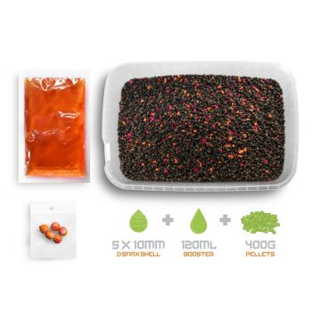 PELLET BOX DELPHIN MANGO BRZOSKWINIA + BOOSTER WAF