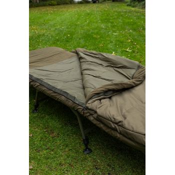 ŁÓŻKO KARPIOWE FOX FLATLINER X MF8 ZE ŚPIWOREM 8 