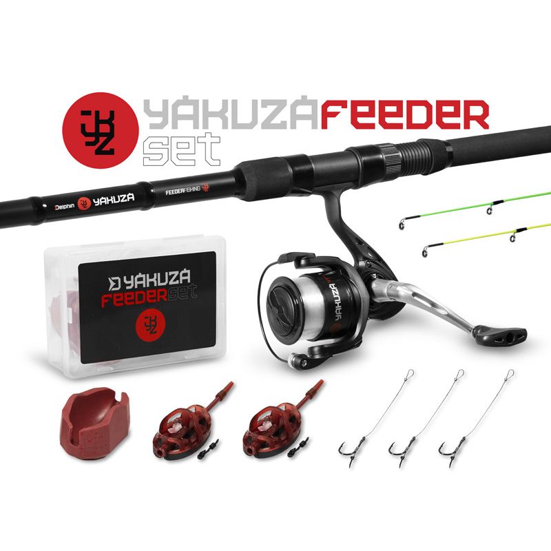 ZESTAW FEEDER DELPHIN YAKUZA 3,00m WĘDKA + KOŁOWRO