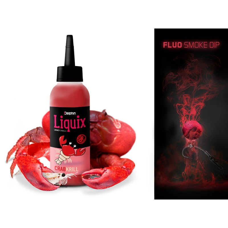 DIP DELPHIN FLUO D SNAX LIQUID 100ml KRAB KRYL