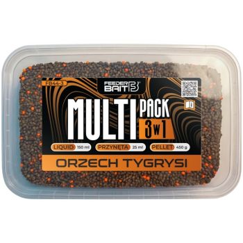 MULTIPACK FEEDER BAIT ORZECH TYGRYSI 3w1 PELLET PR