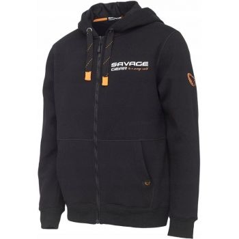 BLUZA SAVAGE GEAR URBAN ZIP HOODIE BLACK XL ZAMEK