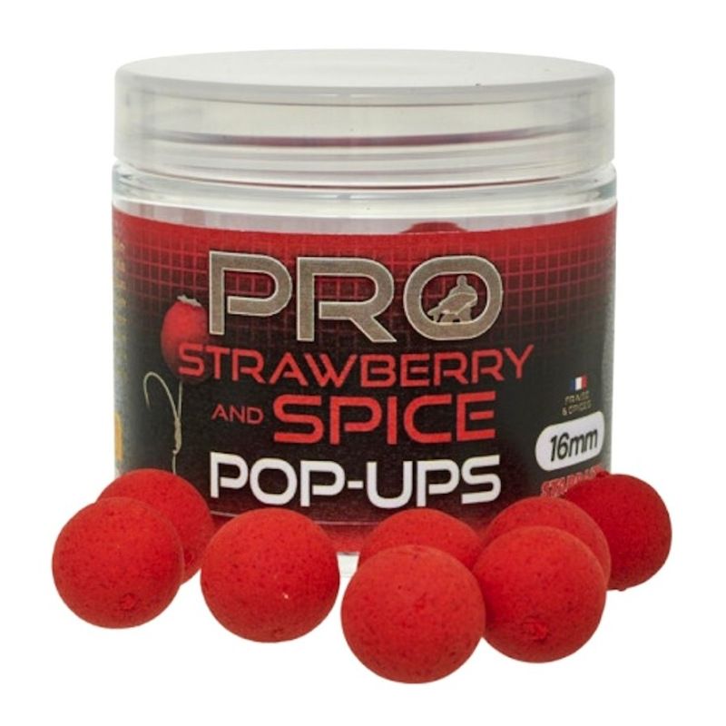 KULKI STARBAITS STRAWBERRY SPICE POP UP 16mm 50g