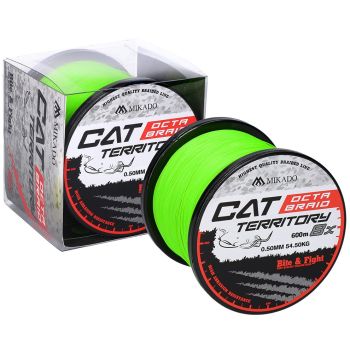 PLECIONKA CAT TERRITORY OCTA BRAID 600m 0,40 FLUO