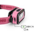 LATARKA CZOŁOWA DELPHIN QUEEN RÓŻOWA 3W 1200mAh