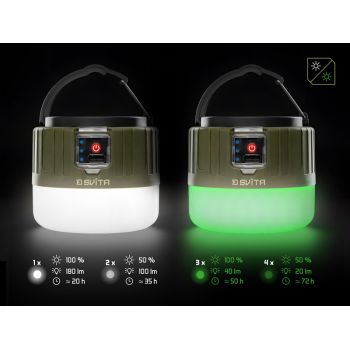 LAMPA KEMPINGOWA Z PILOTEM DELPHIN SVITA 4W 3600mA
