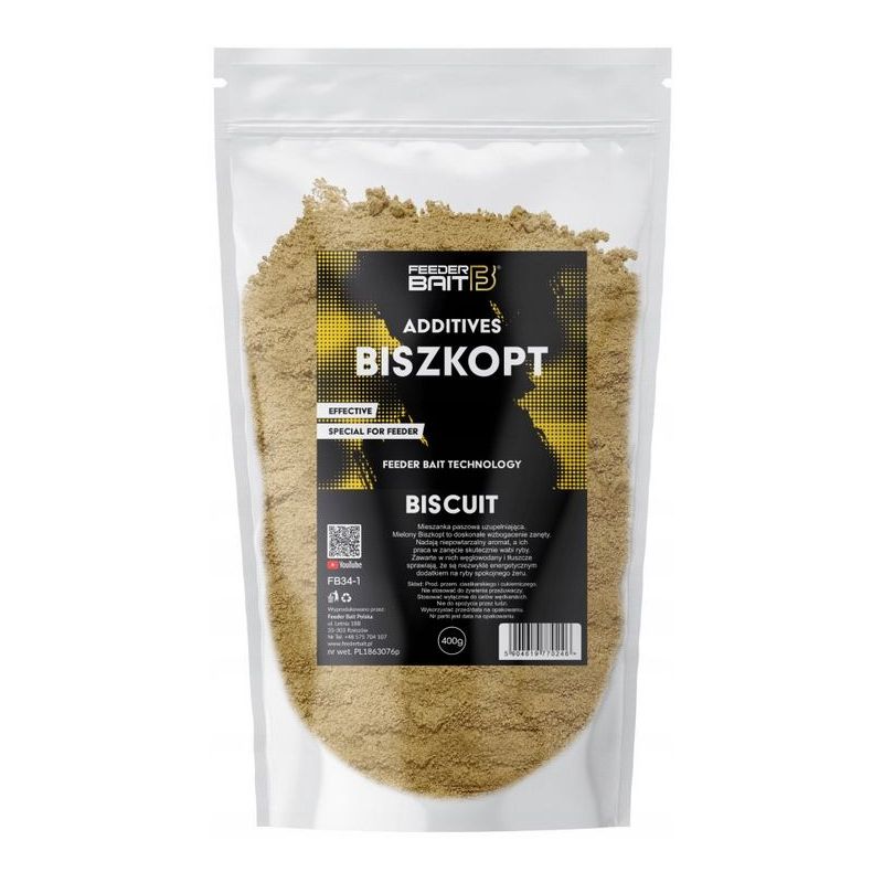 DODATEK FEEDER BAIT BISZKOPT 400g DODATEK FEEDER BAIT BISZKOPT 400g