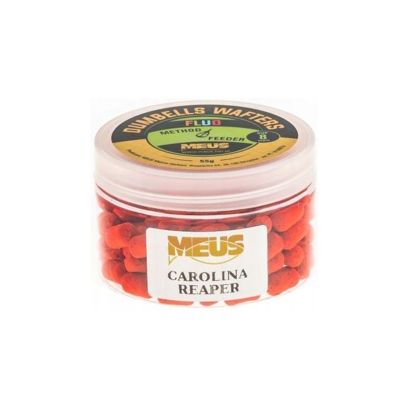 DUMBELLS MEUS WAFTERS FLUO 8mm CAROLINA REAPER DUMBELLS MEUS WAFTERS FLUO 8mm CAROLINA REAPER