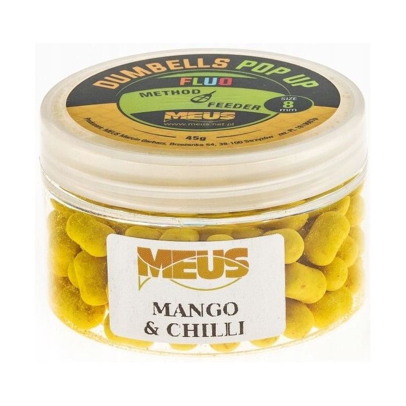 DUMBELLS MEUS FLUO POP UP 8mm 45g MANGO CHILLI