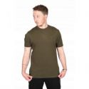 KOSZULKA T-SHIRT FOX LARGE PRINT KHAKI ROZMIAR M
