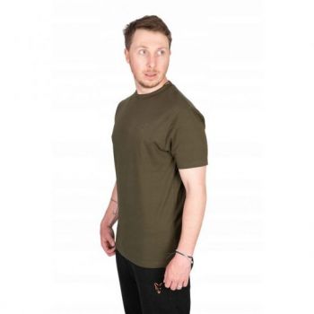 KOSZULKA T-SHIRT FOX LARGE PRINT KHAKI ROZMIAR M