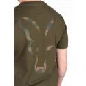 KOSZULKA T-SHIRT FOX LARGE PRINT KHAKI ROZMIAR M