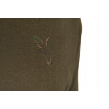 KOSZULKA T-SHIRT FOX LARGE PRINT KHAKI ROZMIAR M