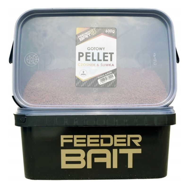 PELLET FEEDER BAIT GOTOWY 2mm WIADRO ŚLIWKA CZOSNE PELLET FEEDER BAIT GOTOWY 2mm WIADRO ŚLIWKA CZOSNE
