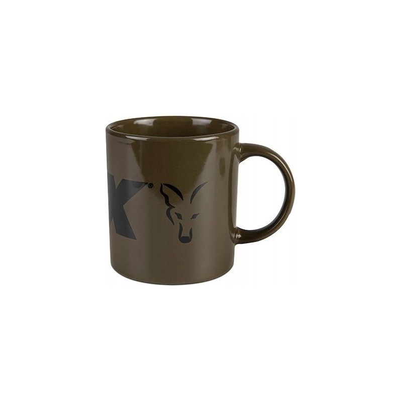 KUBEK FOX GREEN AND BLACK LOGO CERAMIC 350ml