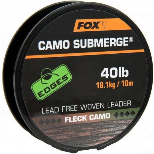 PLECIONKA PRZYPONOWA FOX SUBMERGED CAMO 40lb 10m PLECIONKA PRZYPONOWA FOX SUBMERGED CAMO 40lb 10m
