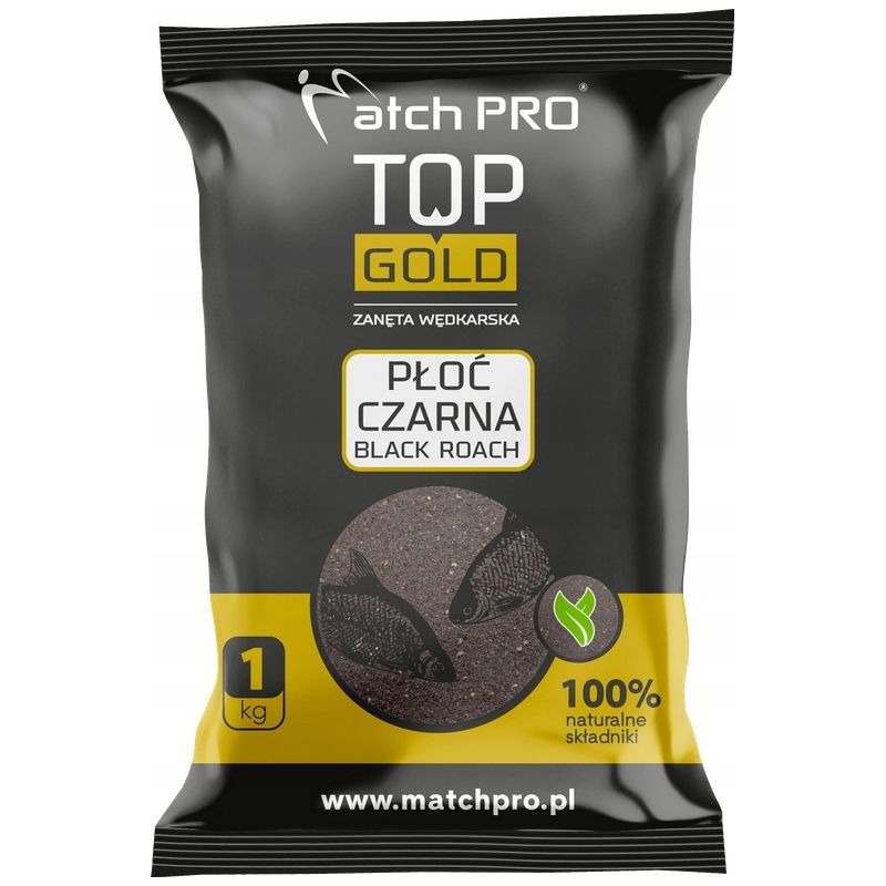 ZANĘTA MATCH PRO TOP GOLD PŁOĆ CZARNA 1kg ZANĘTA MATCH PRO TOP GOLD PŁOĆ CZARNA 1kg