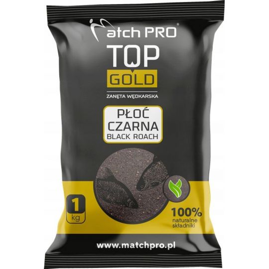 ZANĘTA MATCH PRO TOP GOLD PŁOĆ CZARNA 1kg ZANĘTA MATCH PRO TOP GOLD PŁOĆ CZARNA 1kg