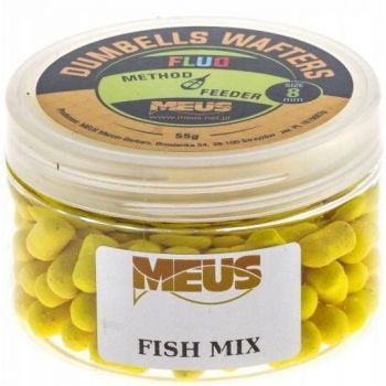 DUMBELLS MEUS WAFTERS FLUO 8mm FISH MIX 55g