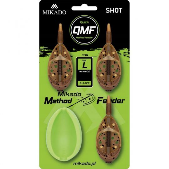 KOMPLET MIKADO METHOD FEEDER SHOT QMF L 3x30g KOMPLET MIKADO METHOD FEEDER SHOT QMF L 3x30g