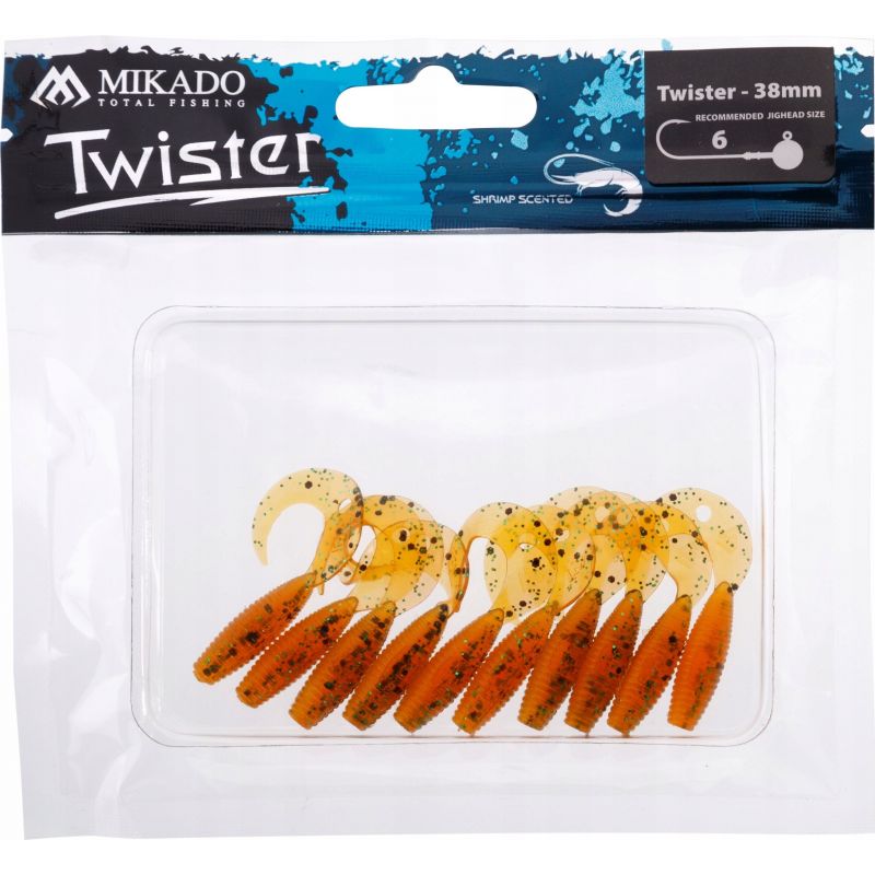GUMA MIKADO PRZYNĘTA TWISTER 38mm 0.6g OP 10szt GUMA MIKADO PRZYNĘTA TWISTER 38mm 0.6g OP 10szt