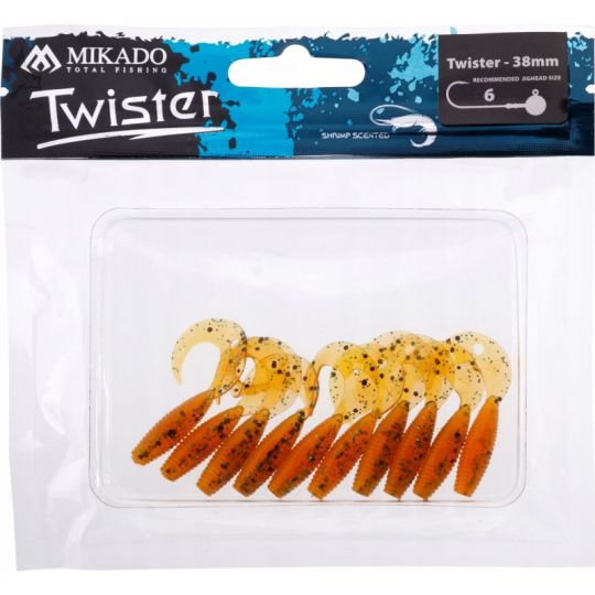 GUMA MIKADO PRZYNĘTA TWISTER 38mm 0.6g OP 10szt GUMA MIKADO PRZYNĘTA TWISTER 38mm 0.6g OP 10szt