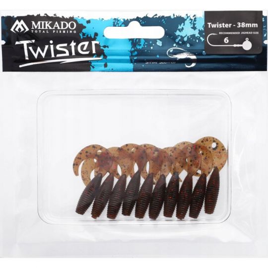 GUMA MIKADO PRZYNĘTA TWISTER 38mm 0.6g BP 10szt GUMA MIKADO PRZYNĘTA TWISTER 38mm 0.6g BP 10szt