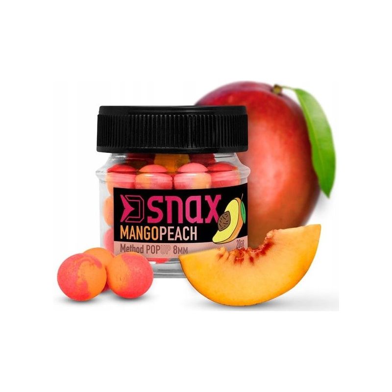 KULKI DELPHIN PRZYNĘTA SNAX POP 8mm BRZOSKWINIA MA