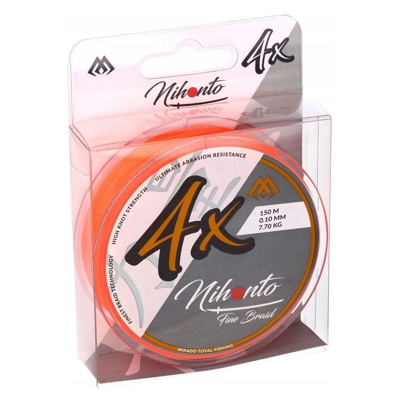 PLECIONKA NIHONTO FINE BRAID ORANGE 0,20mm 150m